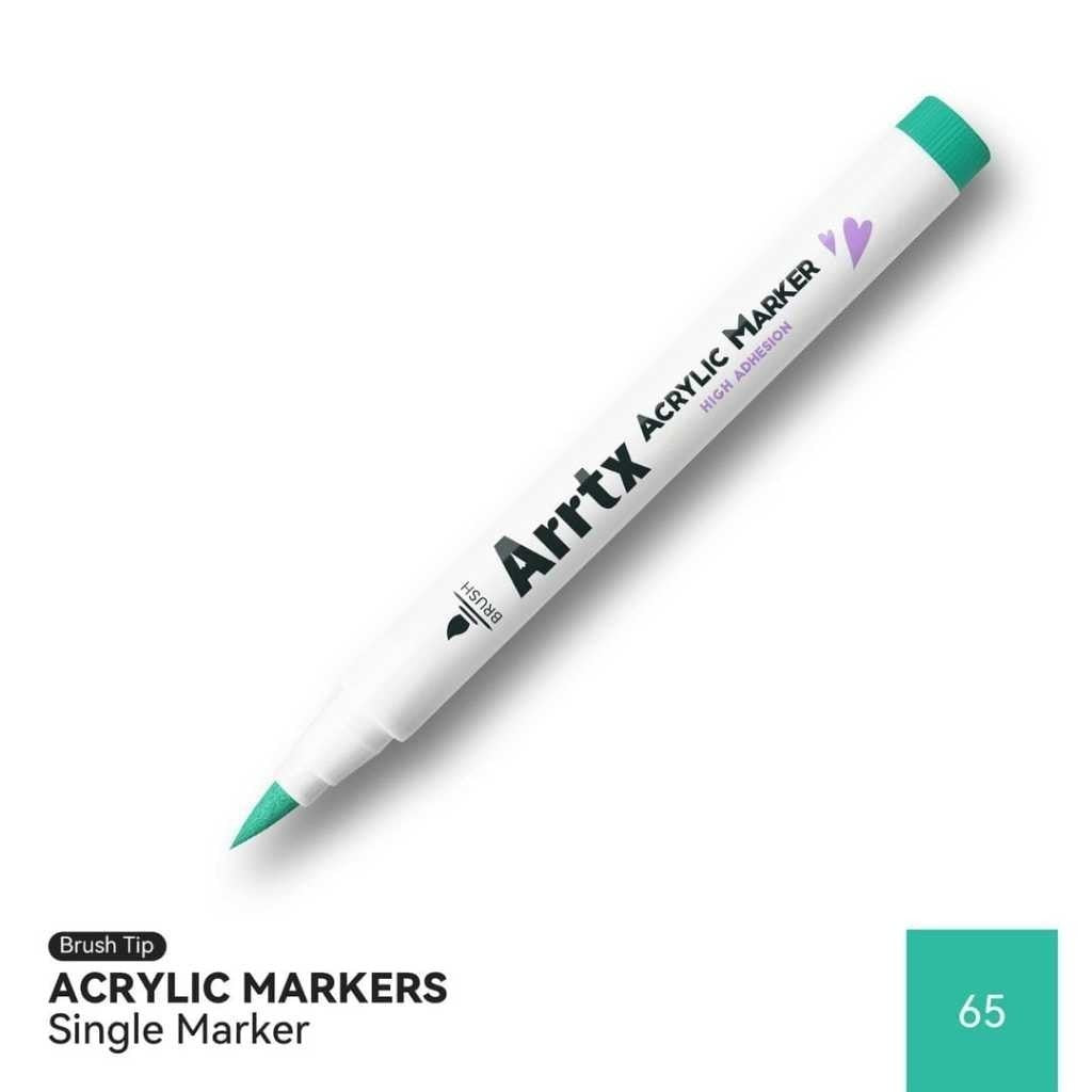 Arrtx Acrylic Brush Marker Single | Individual Water-Based Paint Marker for Paper, Wood, Canvas & More