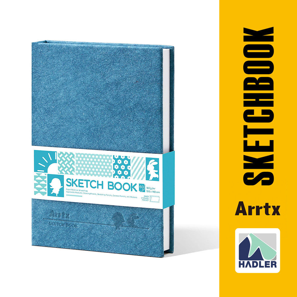 Arrtx A6 Hardcover Sketchbook 180gsm 60 Pages