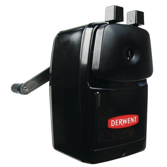Derwent Super Point Manual Desk Pencil Sharpener | Helical Blade 8mm
