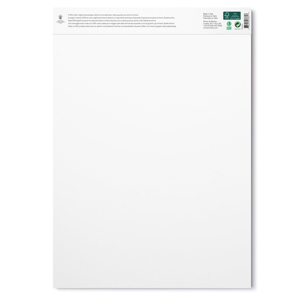 Winsor & Newton A3 Watercolour Premium Canvas Pad | Cold Press 300gsm | 12 Sheets | Made in Italy