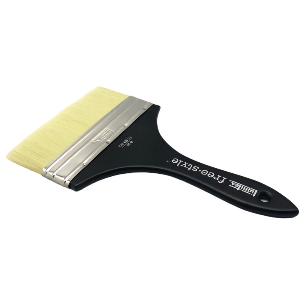 Liquitex Freestyle Broad Flat Brush 6 Inch | Short Handle | Large Scale