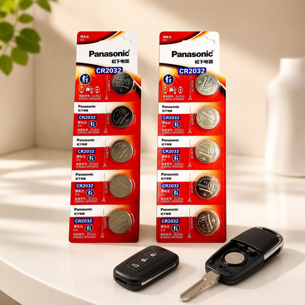 Panasonic CR2032 3V Lithium Button Battery | 5pcs | DL2032 ECR2032