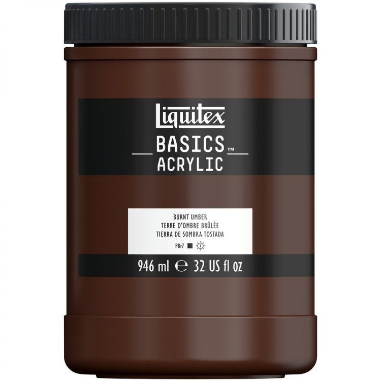 Liquitex Basics Acrylic Paint in Jars 946ml - 14 Colours Available
