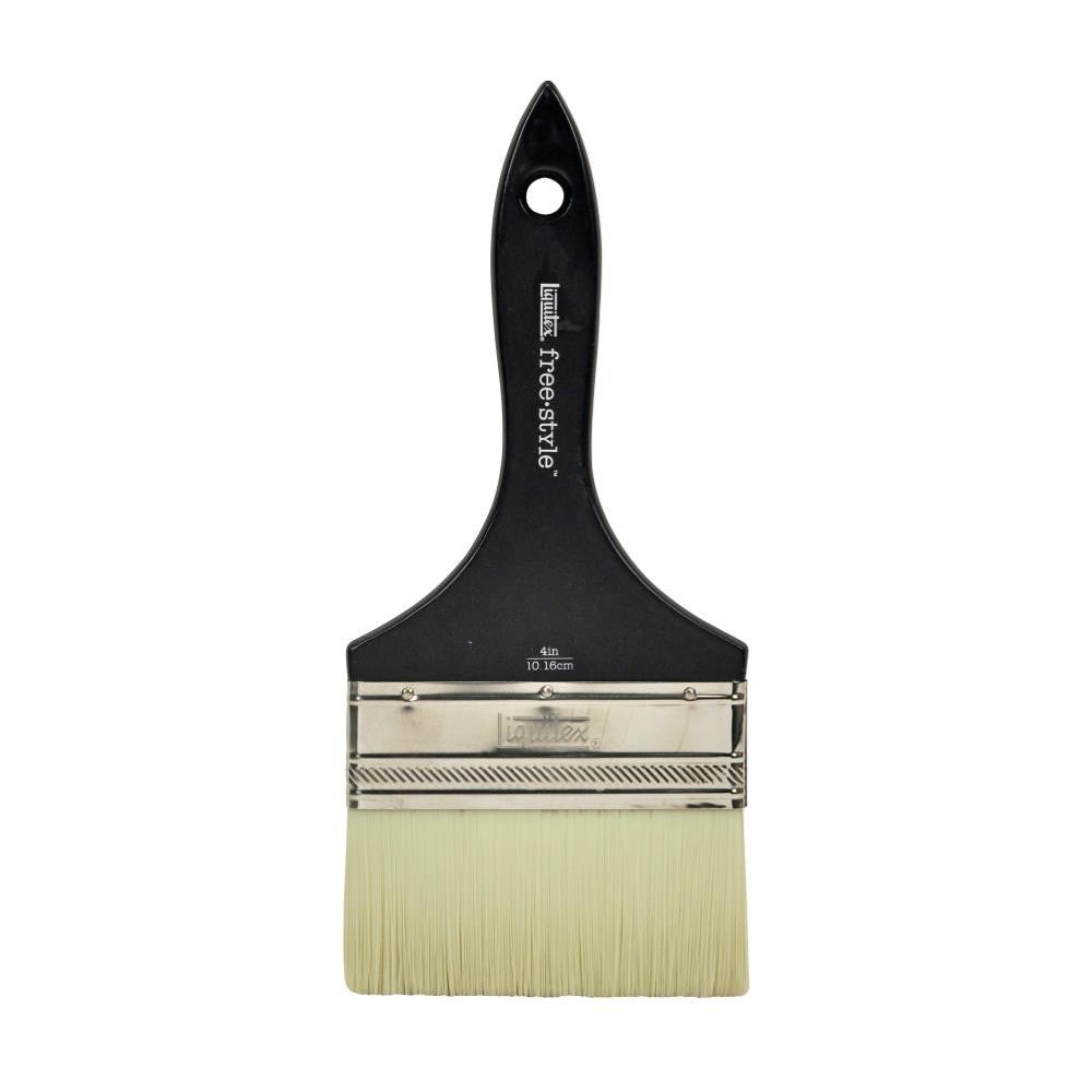 Liquitex Freestyle Broad Flat Brush 4 Inch Short Handle | Large Scale