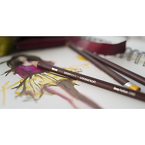 Derwent Coloursoft Colour Pencils Tin (72 Colours) Ultra Soft Core, Highly Blendable