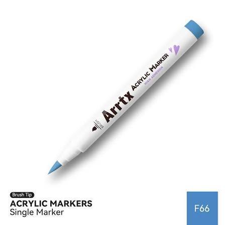 Arrtx Acrylic Brush Marker Single | Individual Water-Based Paint Marker for Paper, Wood, Canvas & More