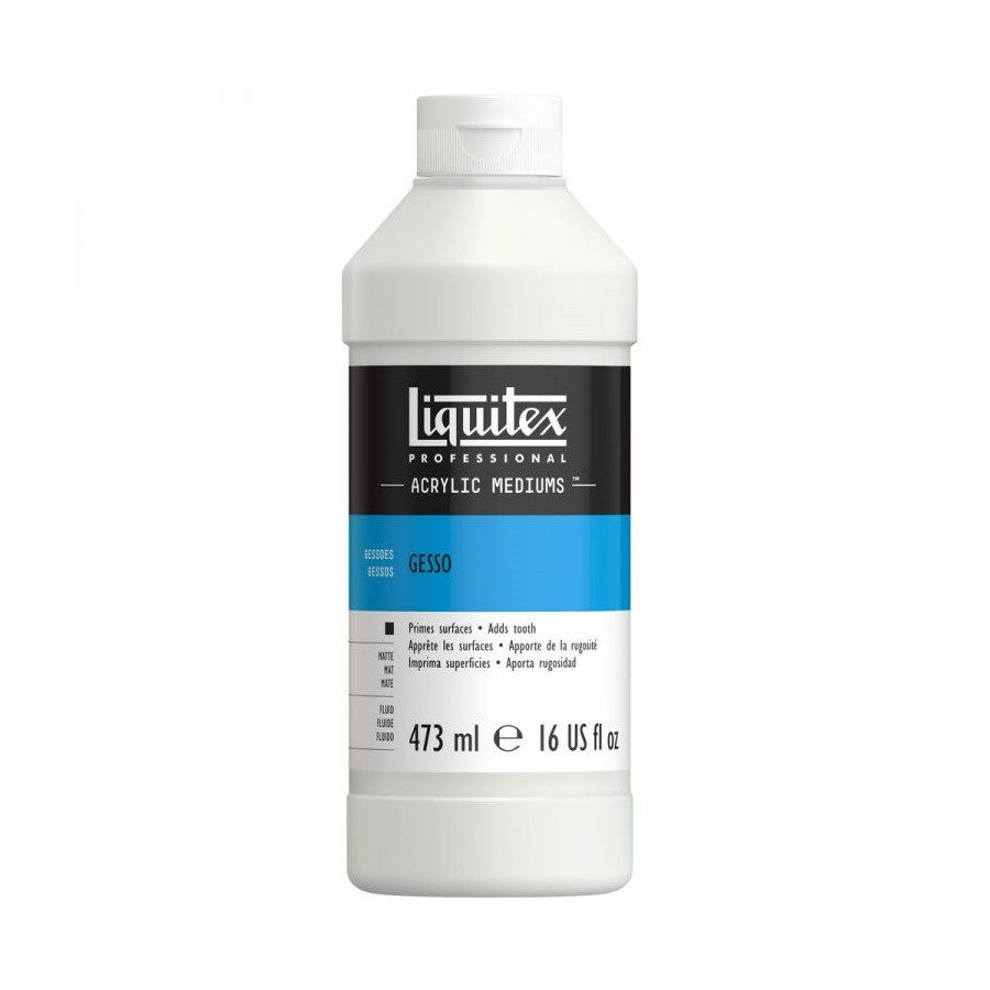 Liquitex Professional Medium Surface Gesso Primer White 473ml | Archival Surface Prep