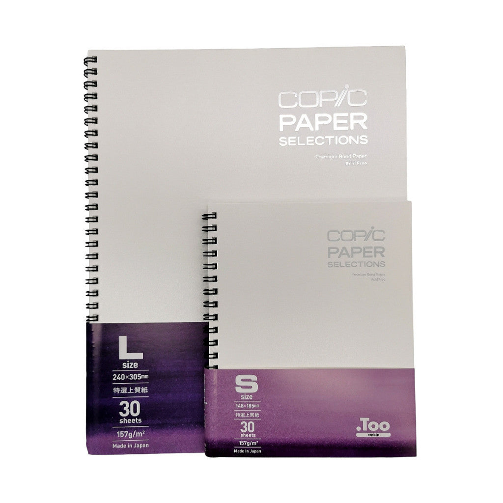 Copic Sketchbook Spiral Bound 148×185mm | S Size 30 Sheets | Premium Bond Paper Japan