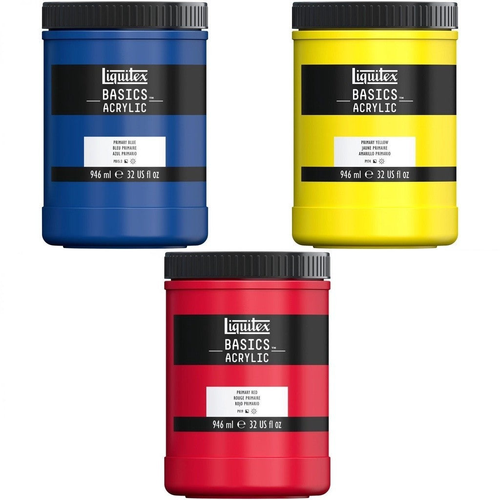 Liquitex Basics Acrylic Paint in Jars 946ml - 14 Colours Available