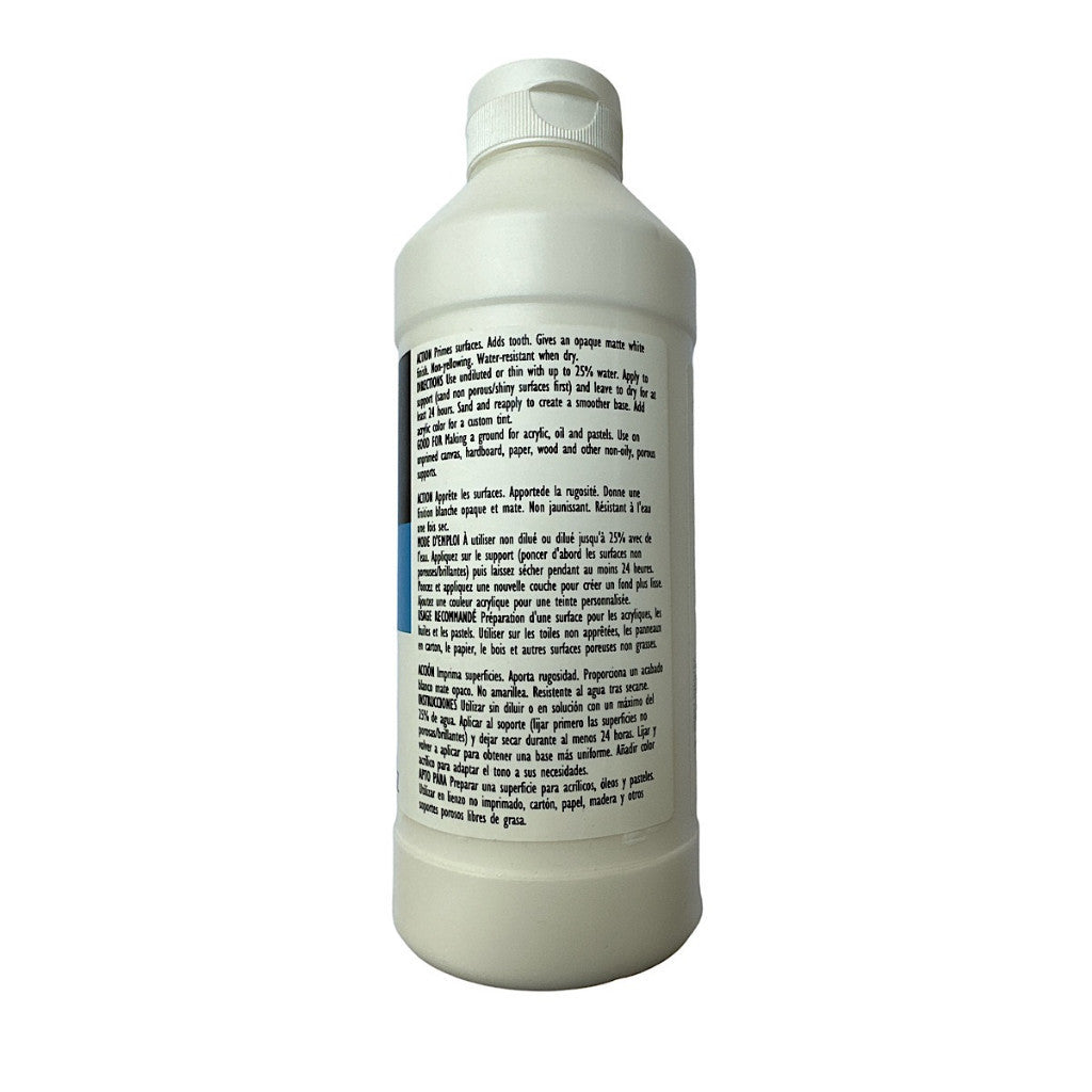 Liquitex Professional Medium Surface Gesso Primer White 473ml | Archival Surface Prep