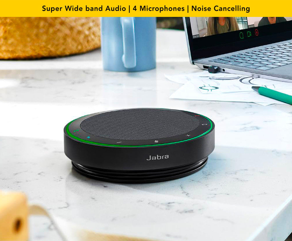 Jabra Speak2 75 Wireless MS Speakerphone [USB-A/C] Bluetooth 8 Mics 32Hr Battery