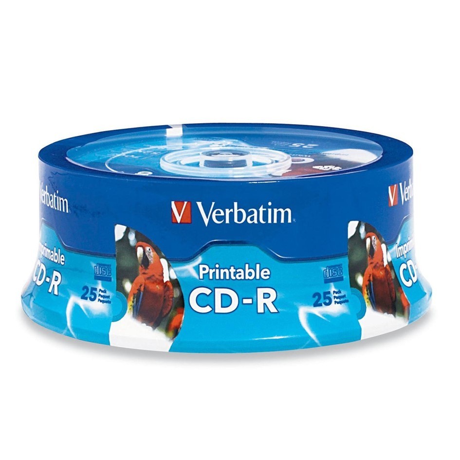 Verbatim CD-R White Inkjet Printable 700MB 52X 80min [25pcs]