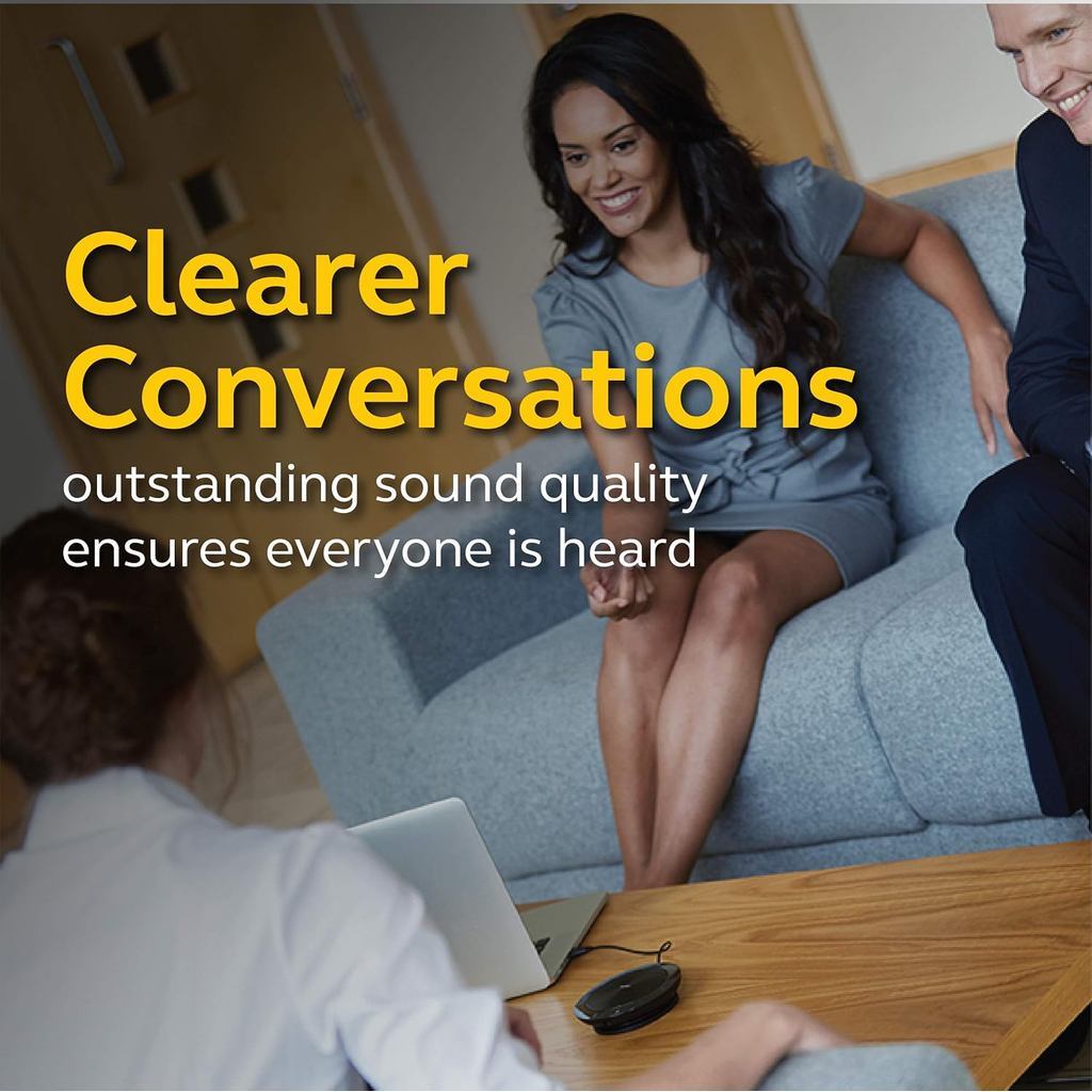 Jabra Speak 510 MS Portable Bluetooth Speakerphone USB 360° Omni Mic 15Hr Batt