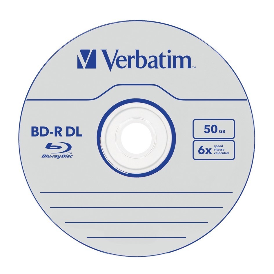 Verbatim BD-R DL 50GB 6X Blu-ray Dual Layer Jewel Case [5pcs]
