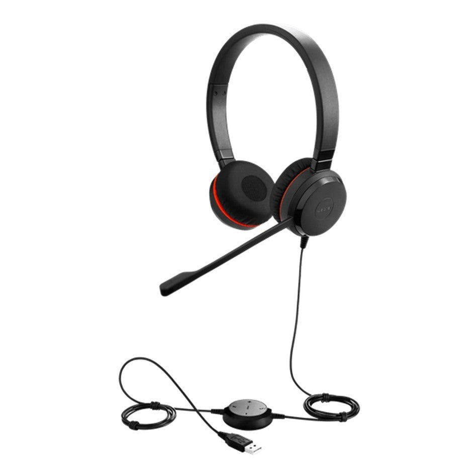Jabra Evolve 30 II UC Stereo USB Headset 3.5mm Noise Cancelling with Mic HD Audio