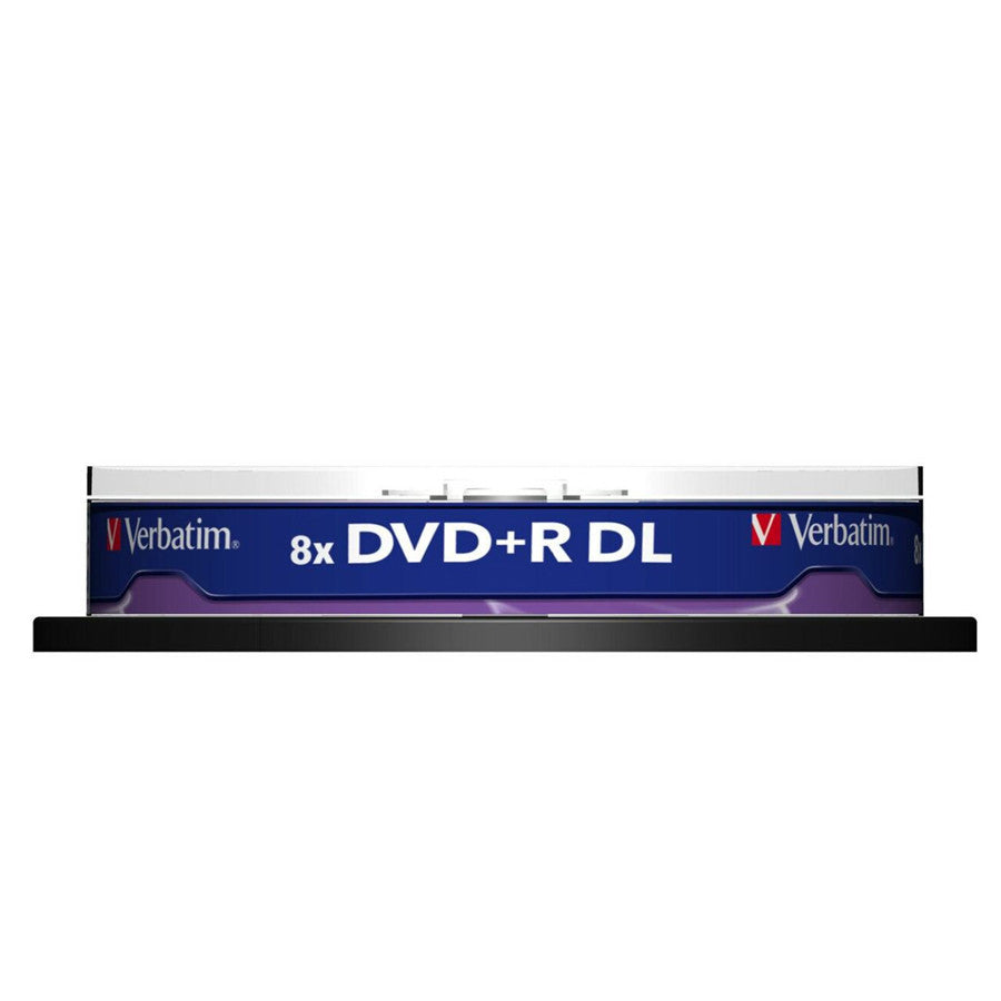 Verbatim DVD+R DL 8.5GB 8X Dual Layer 240min Blank Recordable Disc [10pcs]
