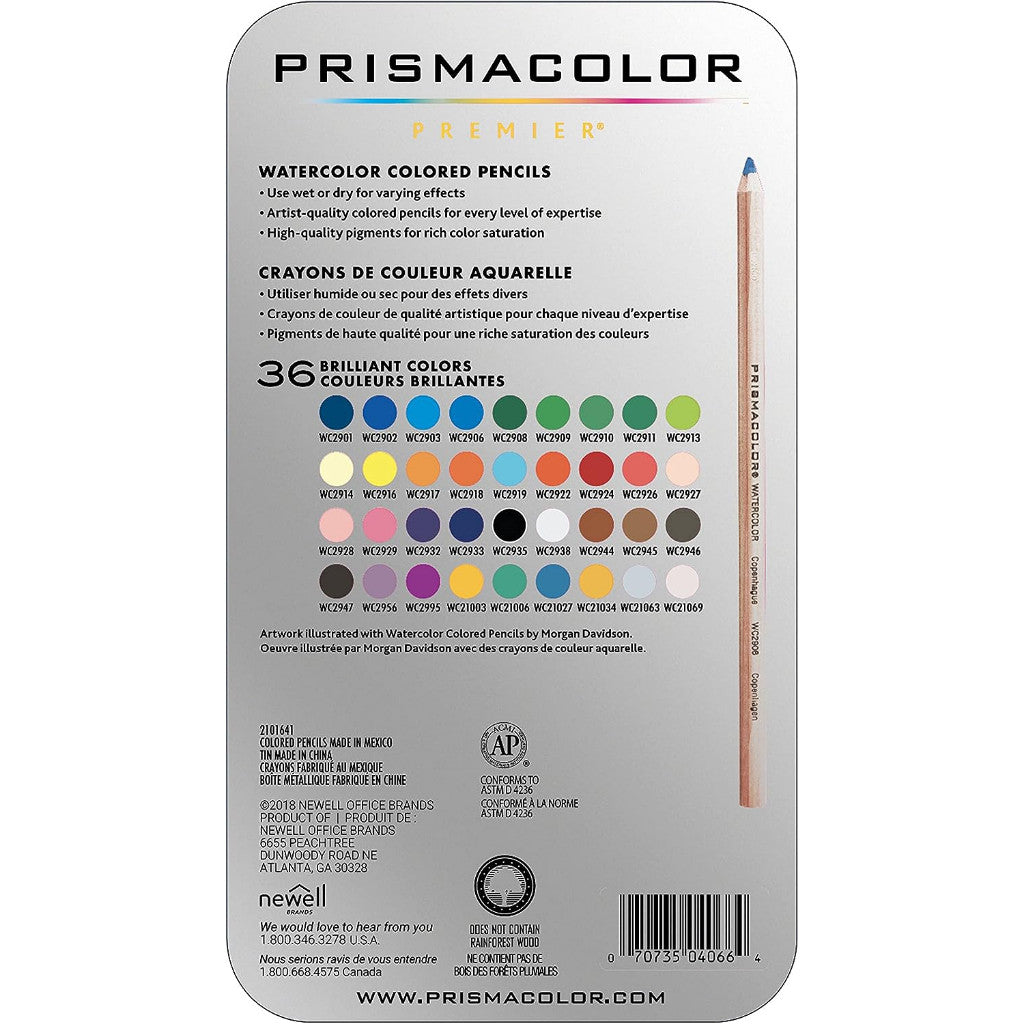 Prismacolor Premier Water Soluble Colored Pencils [Set of 36]