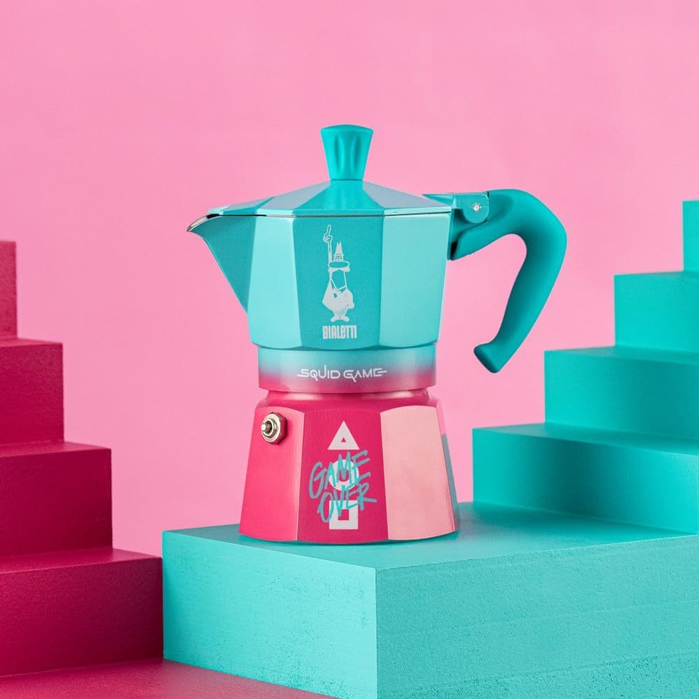 Bialetti × Netflix Squid Game Limited-Edition Moka Express – 3Cup/130 ml Stovetop Espresso Maker