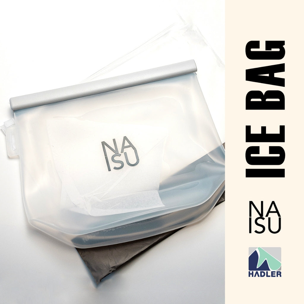 NAISU Silicone Ice Storage Bag – Holds 6 Spheres or 4 Diamond Cubes [1.5 L / 50 oz]