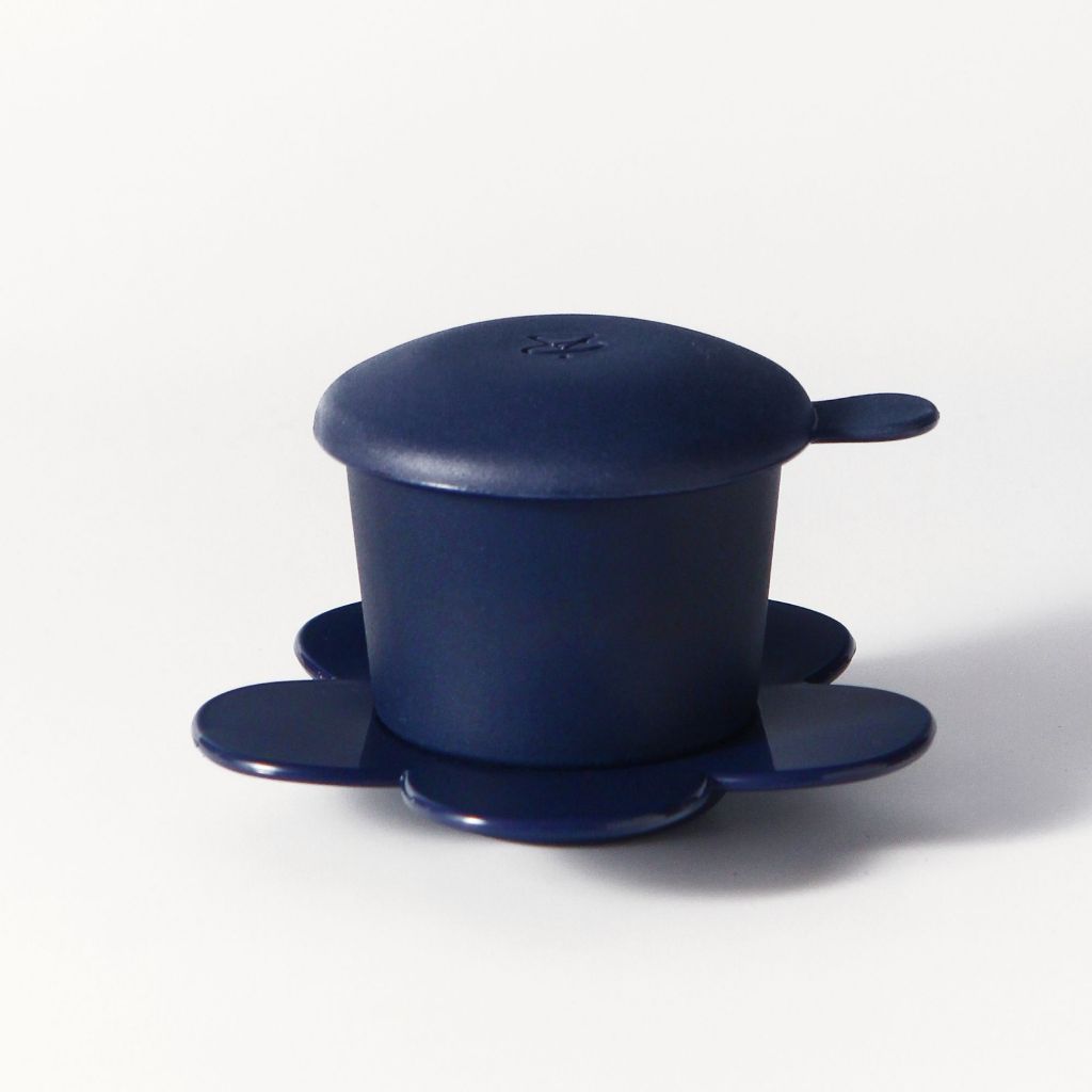 The Phinoi Coffee Dripper Modern Vietnamese Pour Over 1 - 2 Cups [Navy Blue]