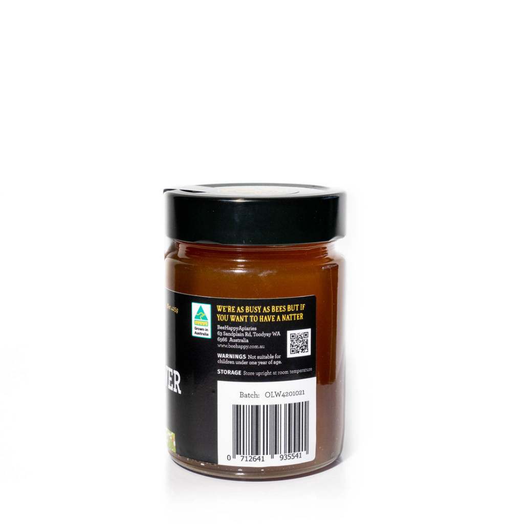 Certified Organic Wildflower Raw Active Honey from Western Australia by Bee Happy® Apiaries [275/425g]