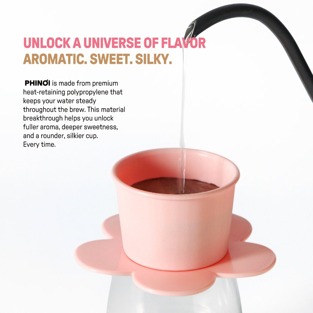 The Phinoi Coffee Dripper Modern Vietnamese Pour Over 1 - 2 Cups [Pink]