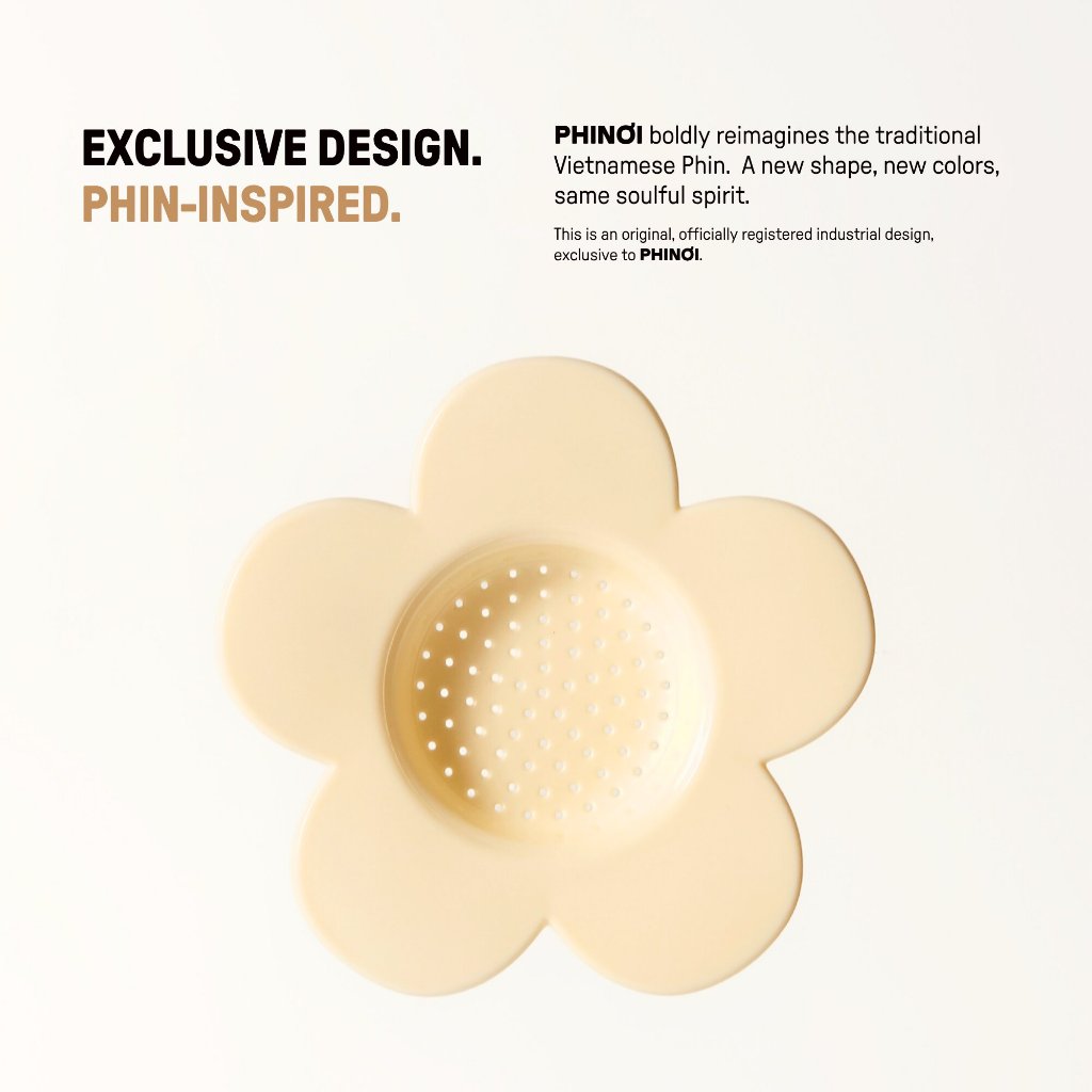 The Phinoi Coffee Dripper Modern Vietnamese Pour Over 1 - 2 Cups [Ivory White]