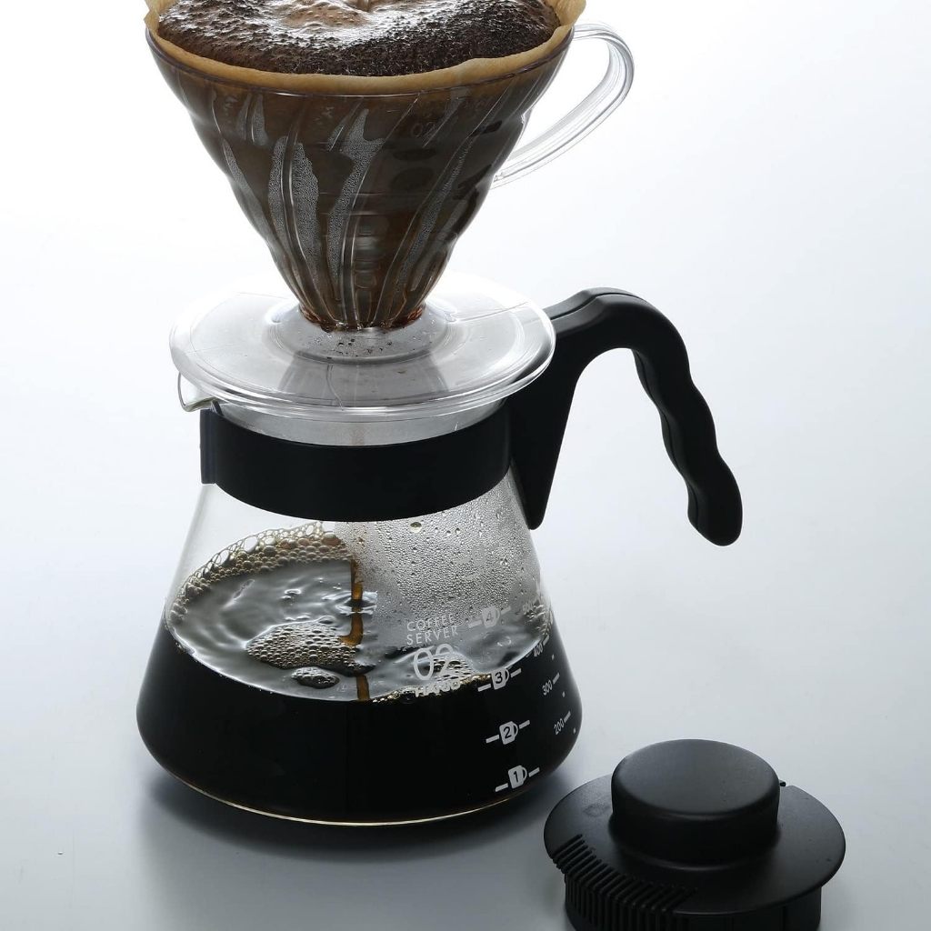 Hario V60 Glass Coffee Server in Black Size 02 [700 ml]