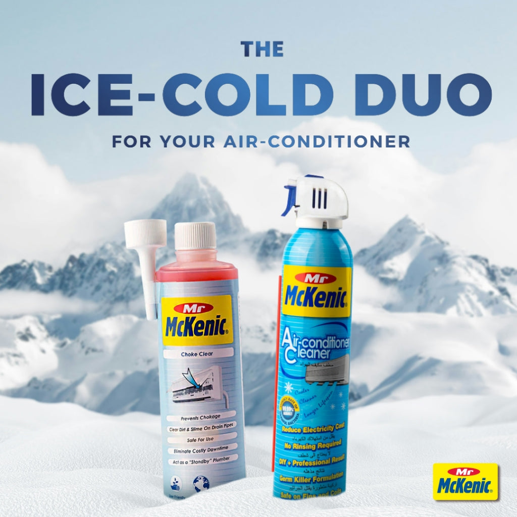 Mr McKenic Air-Con Cleaner & Choke Clear [Twin Pack]