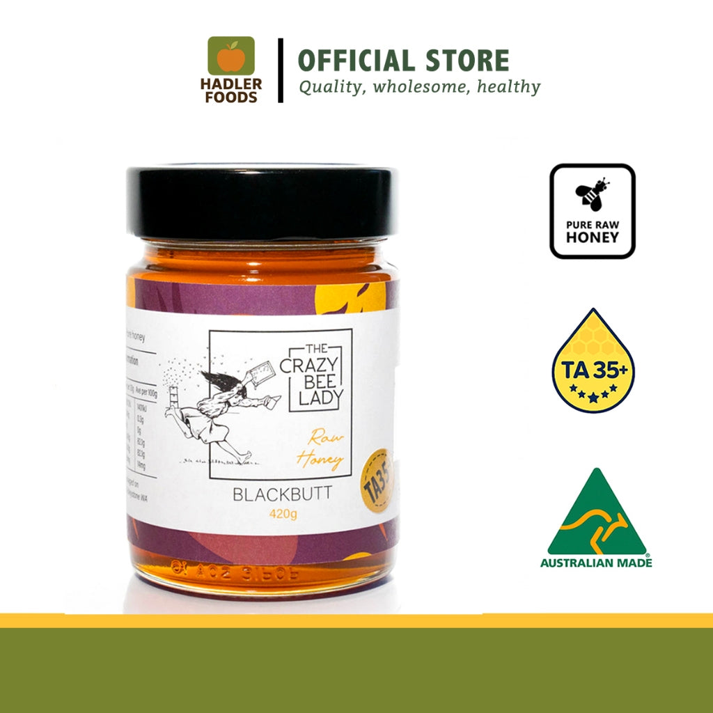 Premium Blackbutt TA35+ Active Honey from Western Australia (420g) | The Crazy Bee Lady