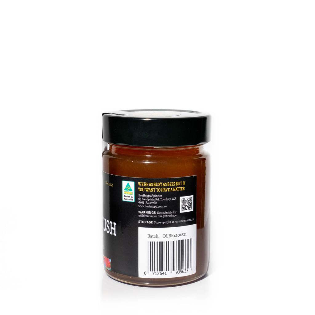 Certified Organic Bottlebrush TA35+ Active Honey from Western Australia by Bee Happy® Apiaries [275/425g]