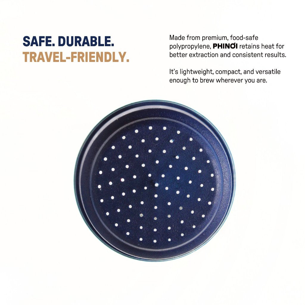 The Phinoi Coffee Dripper Modern Vietnamese Pour Over 1 - 2 Cups [Navy Blue]