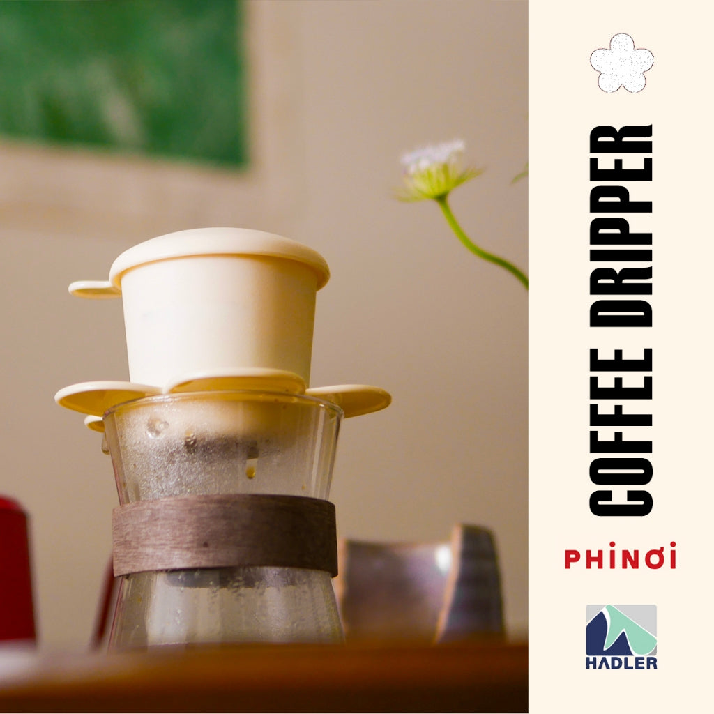 The Phinoi Coffee Dripper Modern Vietnamese Pour Over 1 - 2 Cups [Ivory White]
