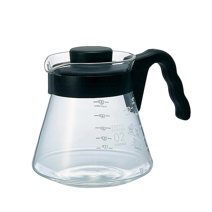 Hario V60 Glass Coffee Server in Black Size 02 [700 ml]