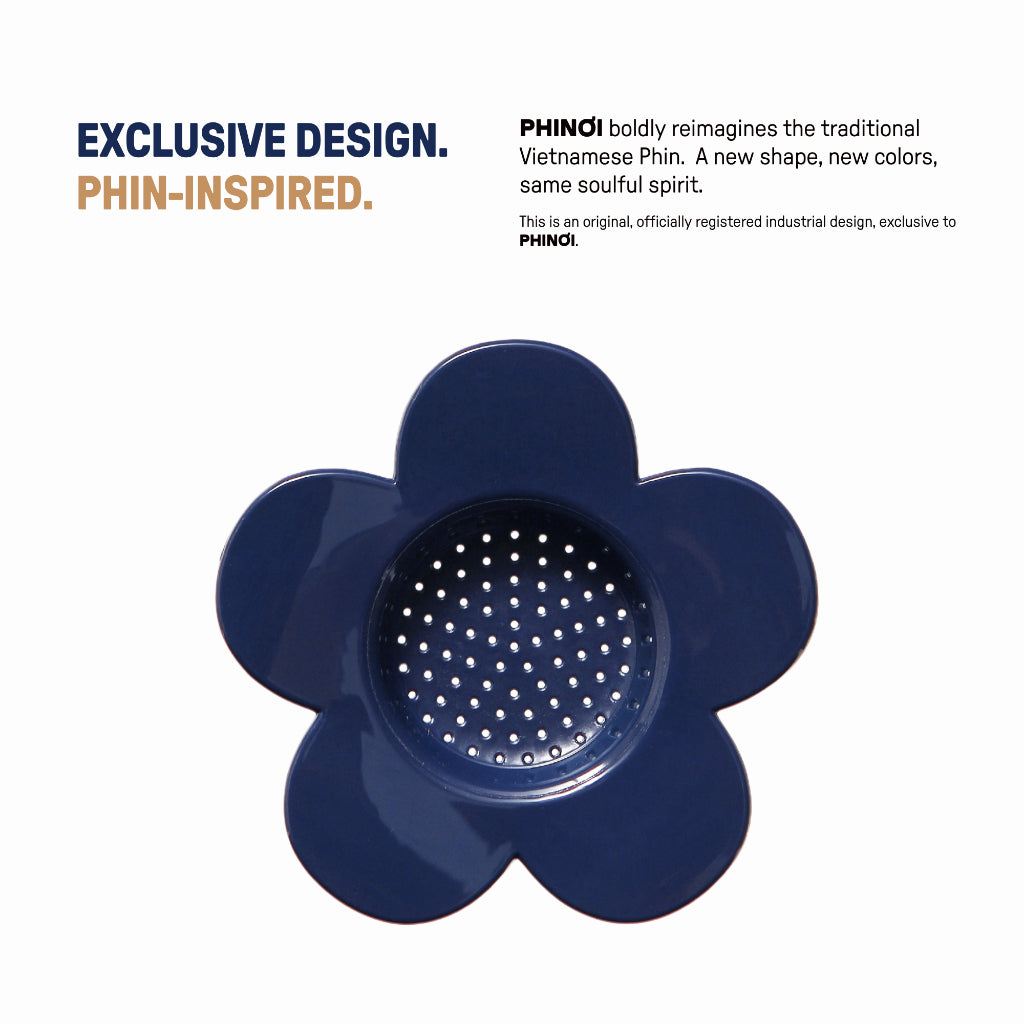 The Phinoi Coffee Dripper Modern Vietnamese Pour Over 1 - 2 Cups [Navy Blue]