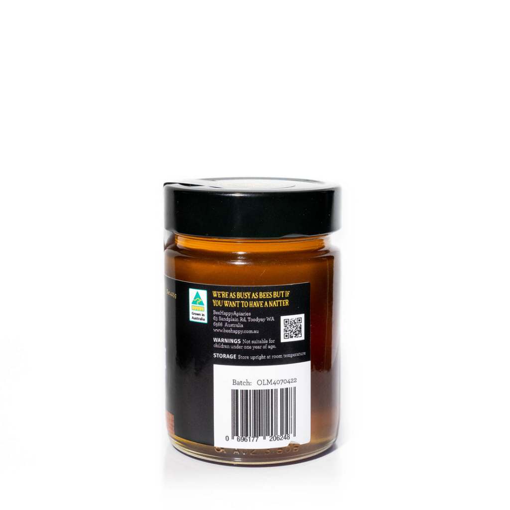 Certified Organic Marri TA35+ Active Honey from Western Australia by Bee Happy® Apiaries [275/425g]