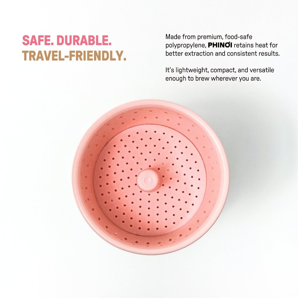 The Phinoi Coffee Dripper Modern Vietnamese Pour Over 1 - 2 Cups [Pink]