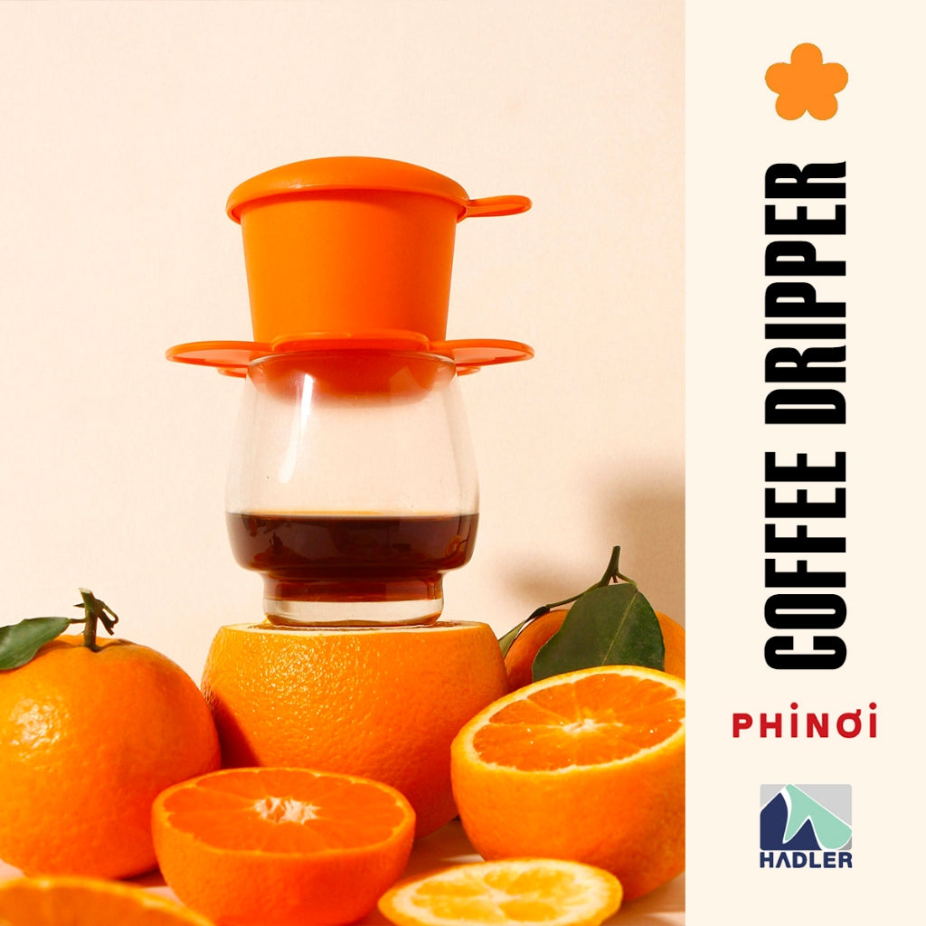 The Phinoi Coffee Dripper Modern Vietnamese Pour Over 1 - 2 Cups [Orange]