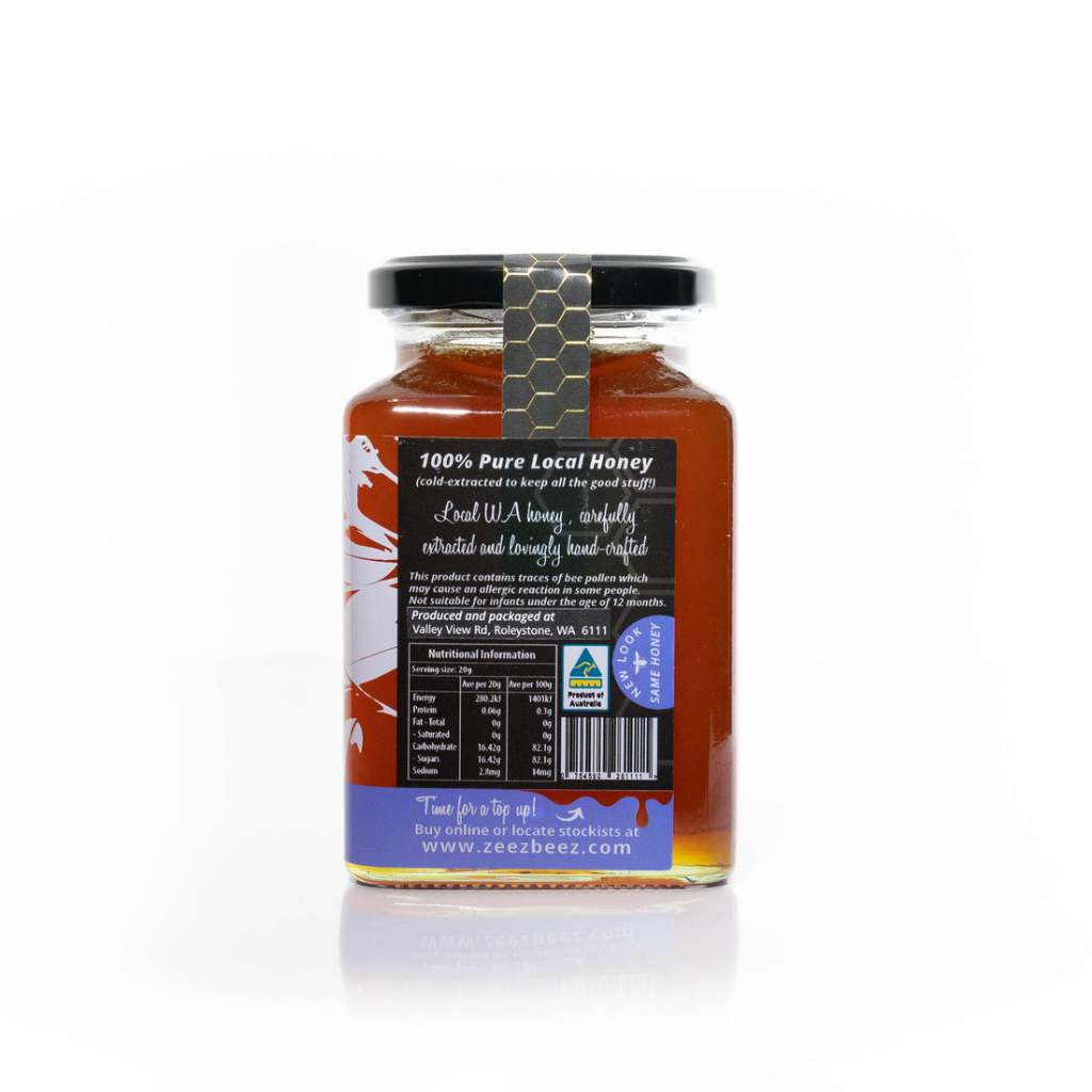 Raw Yarri (Blackbutt) TA35+ Active Honey from Western Australia by ZeezBeez [250/500g]