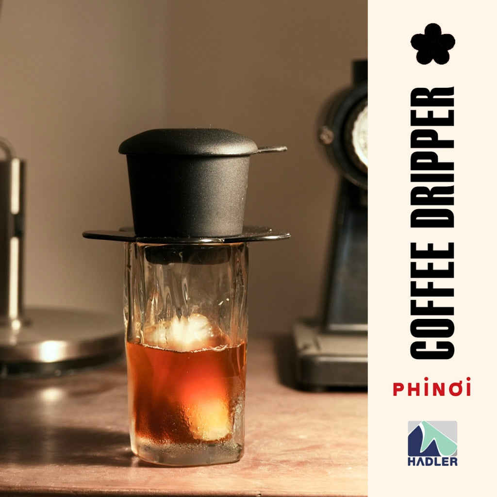 The Phinoi Coffee Dripper Modern Vietnamese Pour Over 1 - 2 Cups [Black]