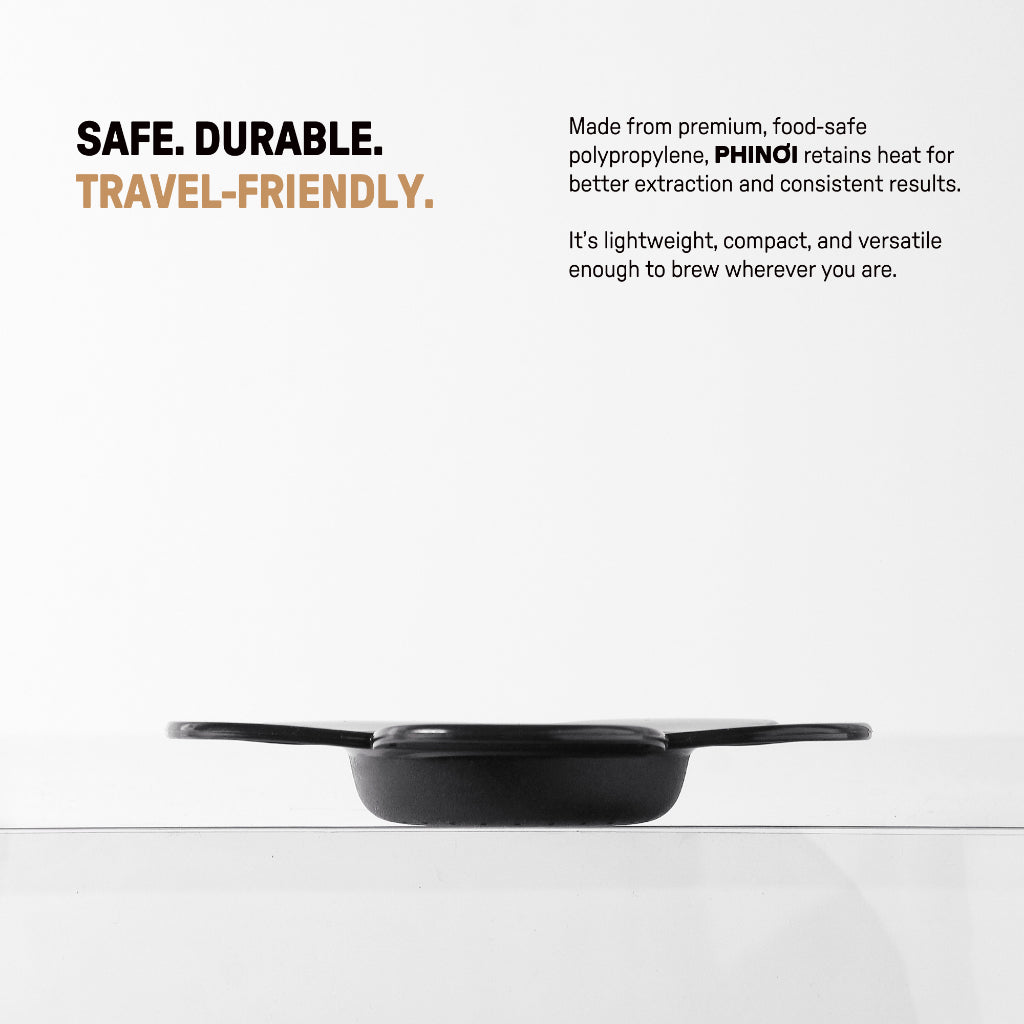 The Phinoi Coffee Dripper Modern Vietnamese Pour Over 1 - 2 Cups [Black]