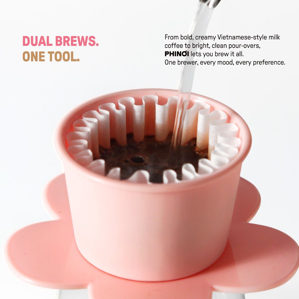 The Phinoi Coffee Dripper Modern Vietnamese Pour Over 1 - 2 Cups [All Colors]