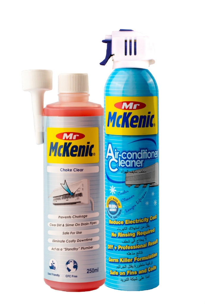 Mr McKenic Air-Con Cleaner & Choke Clear [Twin Pack] | Mr McKenic air conditioner cleaner maintenance | The Hadler Store