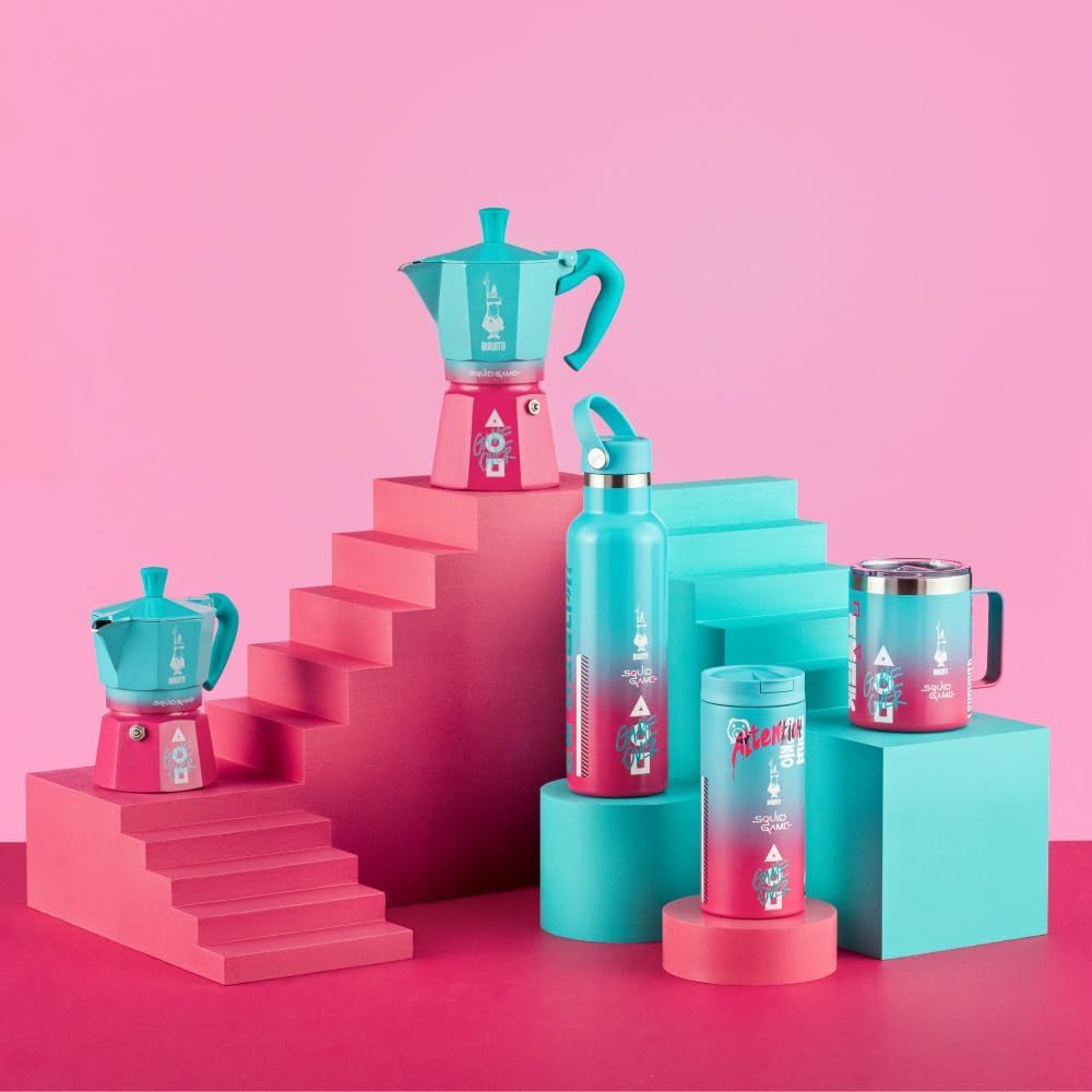Bialetti × Netflix Squid Game Limited-Edition Moka Express – 3Cup/130 ml Stovetop Espresso Maker