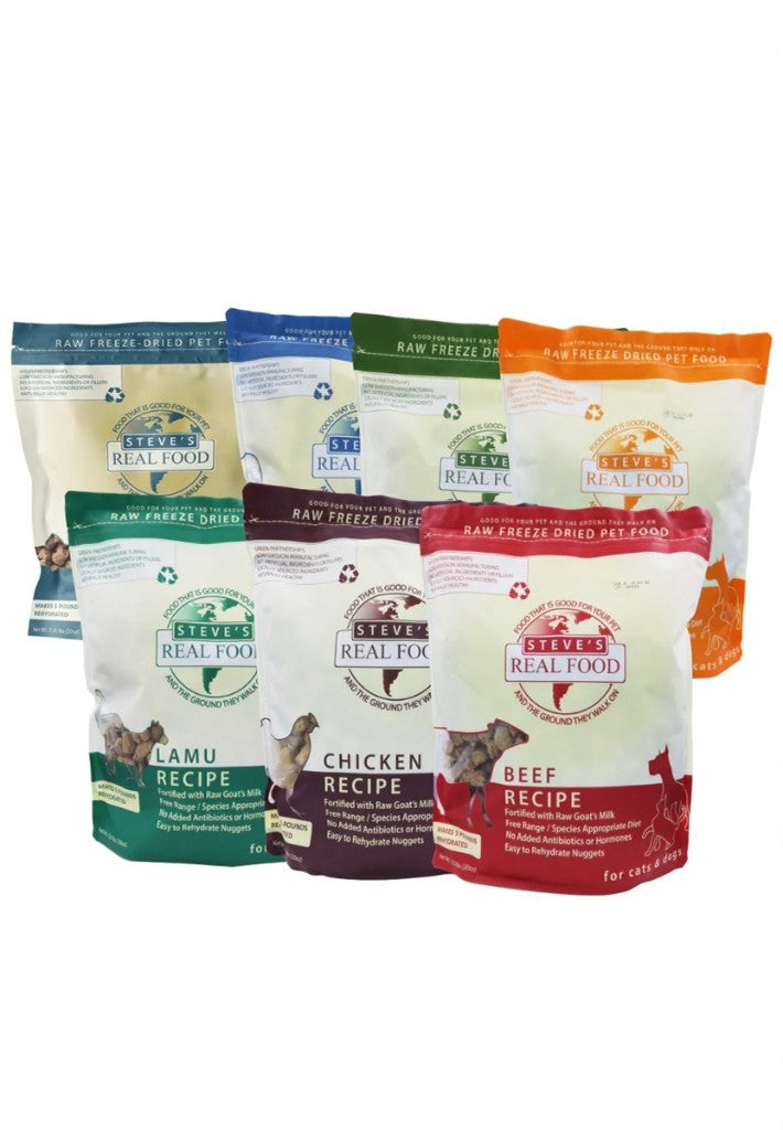 Steve’s Real Food Freeze Dried Complete Food for Cats & Dogs 20oz (567g)