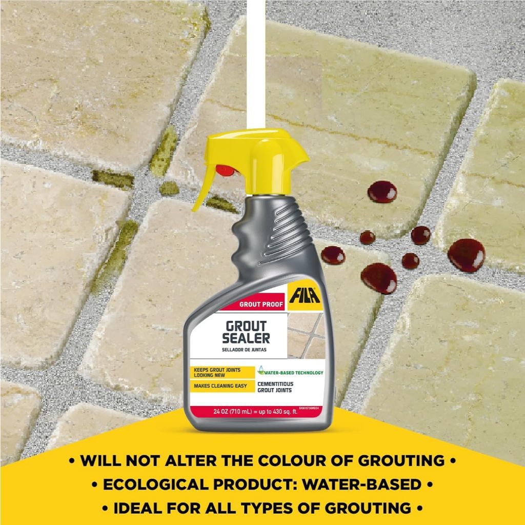 FILA Grout Sealer Spray [710ml] Grout Proof Waterproof Stain Protection for Tile Grout HDB Condo