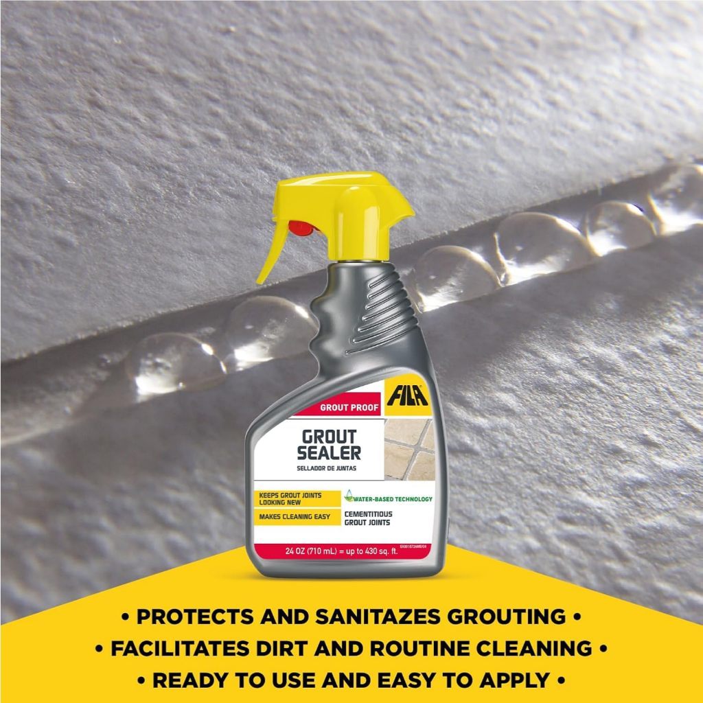 FILA Grout Sealer Spray [710ml] Grout Proof Waterproof Stain Protection for Tile Grout HDB Condo