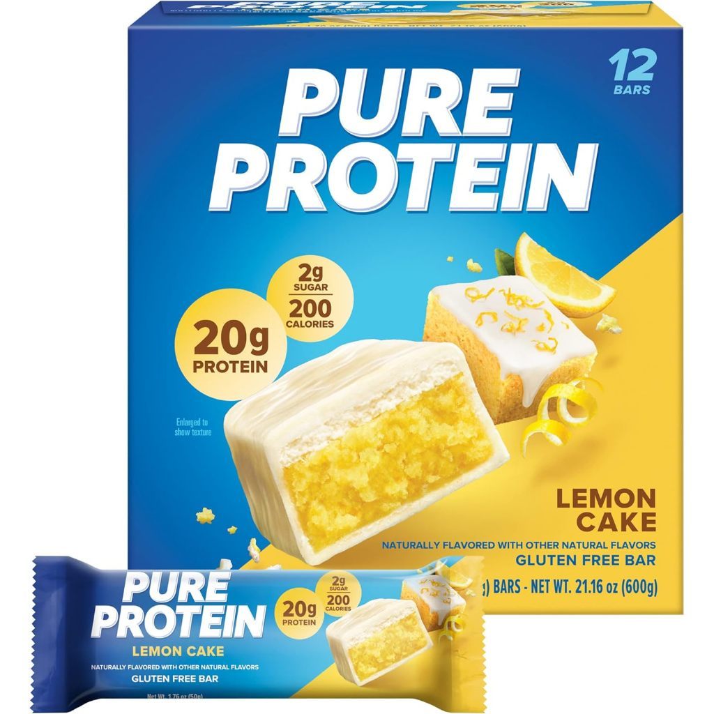 Pure Protein Bar [12pcs] Variety High Protein Snack Low Sugar Energy Muscle Fuel
