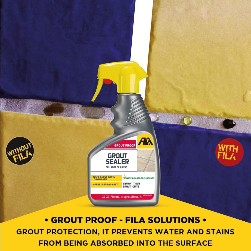 FILA Grout Sealer Spray [710ml] Grout Proof Waterproof Stain Protection for Tile Grout HDB Condo