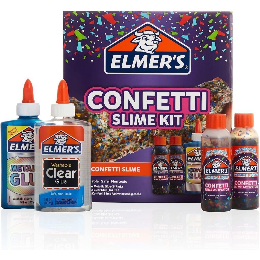 Elmer’s Confetti Slime Kit Starter Pack [4 Piece Pack]